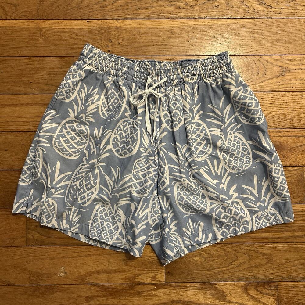 Chubbies Hawaiian Pineapple Swim Trunks Board Shorts 5.5” Medium